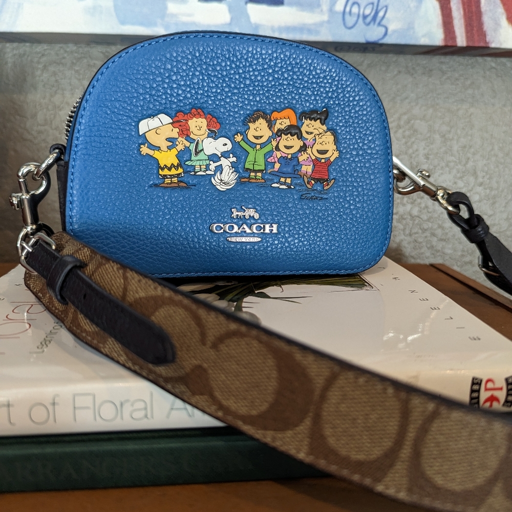 Coach x Peanuts Mini Serena Satchel With Snoopy And Friends Crossbody